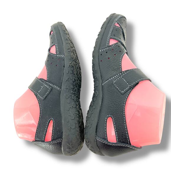 SPRING STEP 'Streetwise' Women's Navy Leather Comfort Shoes 6.5/7 Preppy Walking - Picture 6 of 10